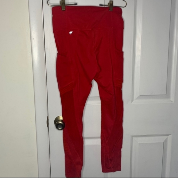 Fabletics Motion 365 Red Athletic Leggings - Picture 6 of 8